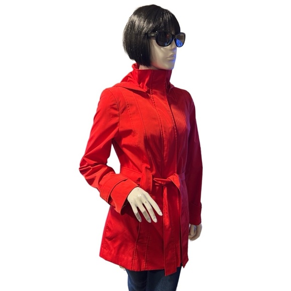 Calvin Klein Red Raincoat, NWOT, Size S - Picture 3 of 6